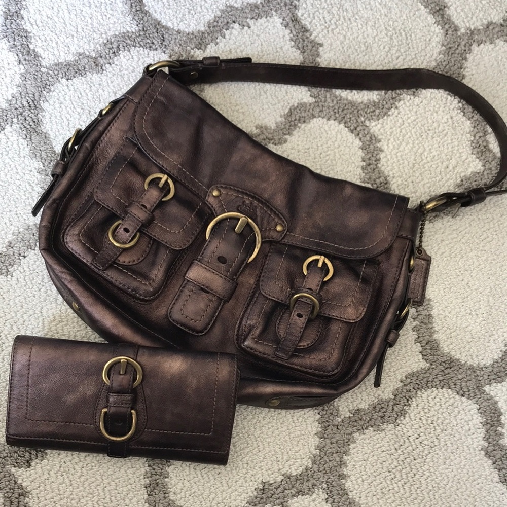 Authentic Legacy Garcia hobo Coach purse & wallet